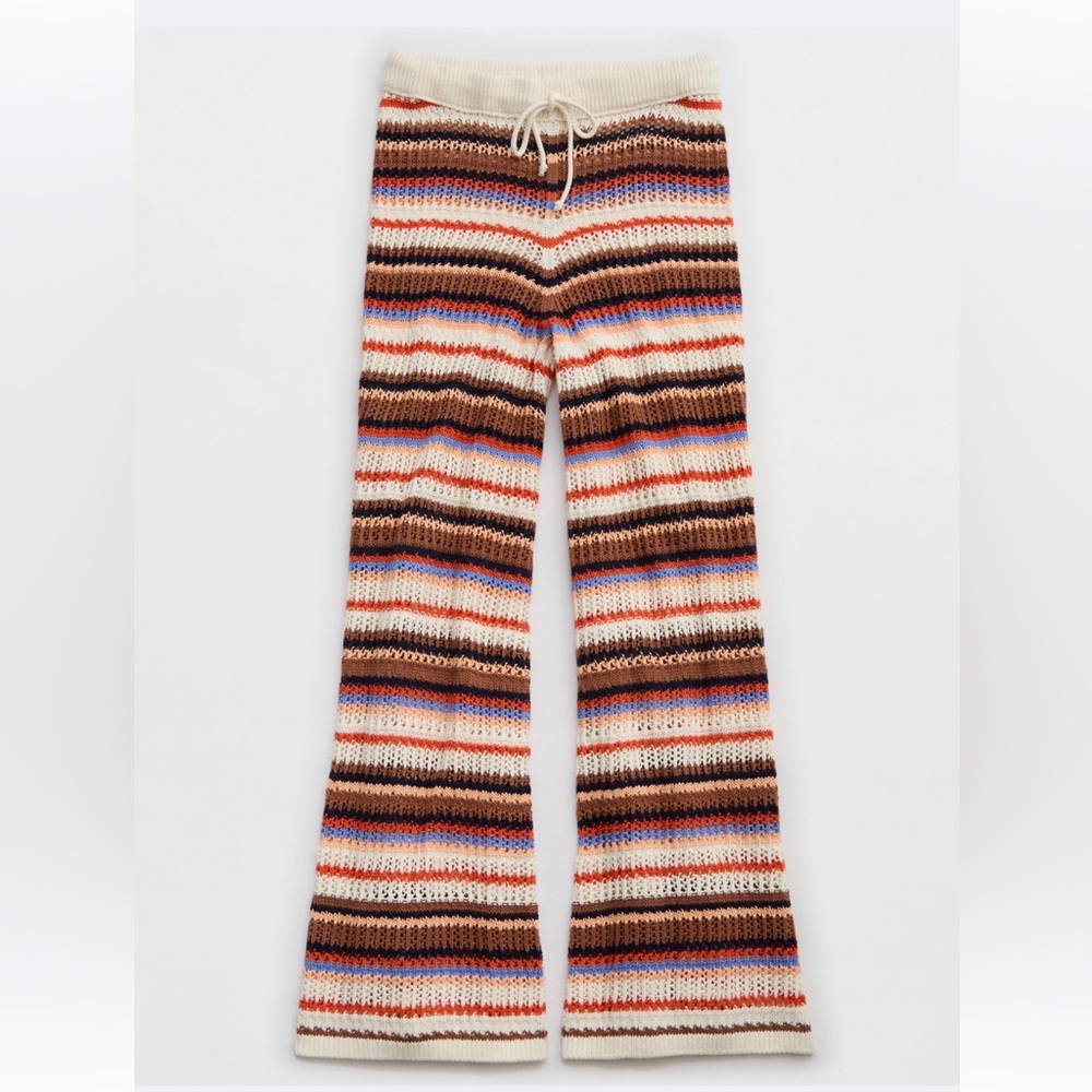 Aerie Multicolor Striped Knit Pants